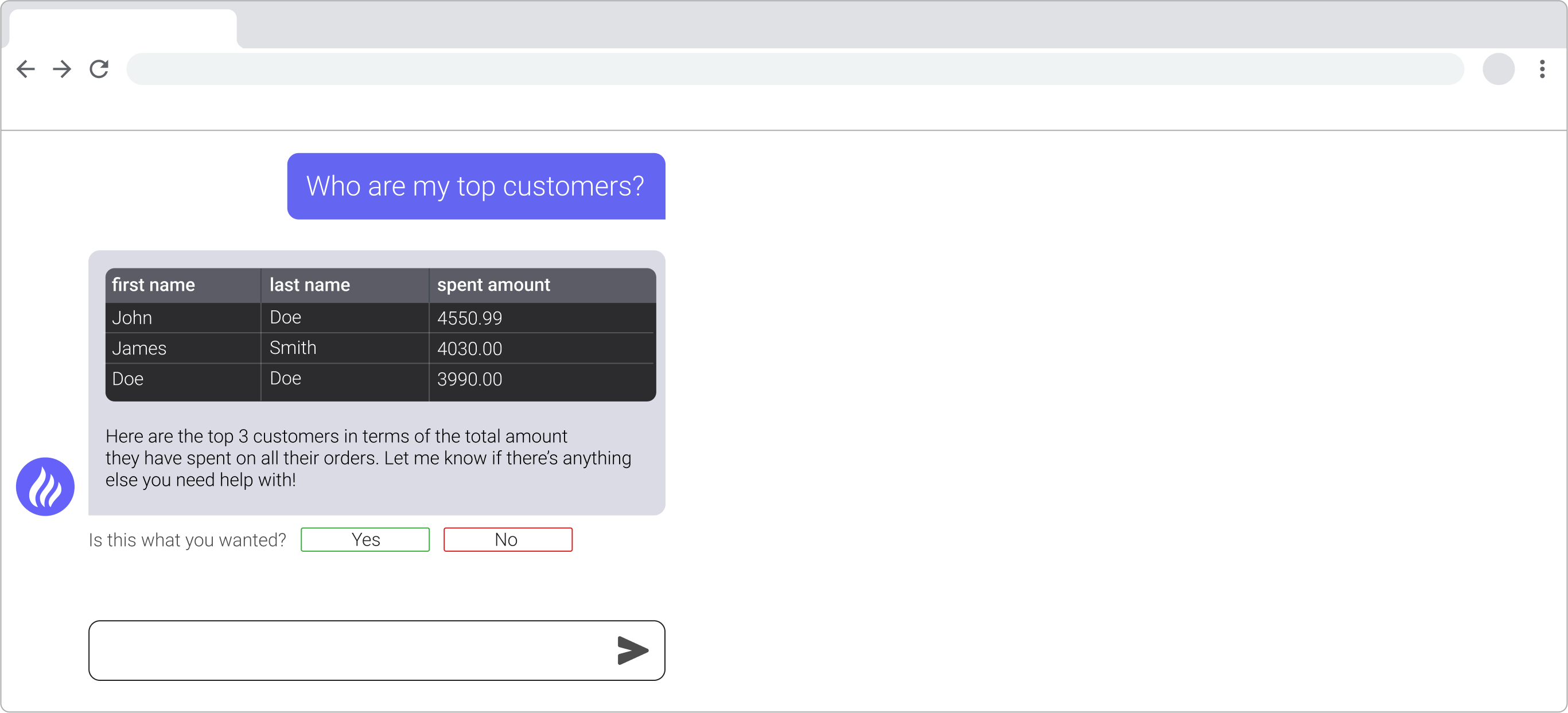 text prompt to SQL with AI